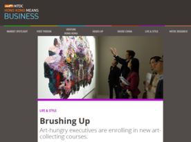 Brushing Up: Art-hungry executives are enrolling in new art-collecting courses (HKTDC Hong Kong Means Business)