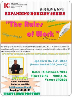 Expanding Horizon Series: The Rules of Work 