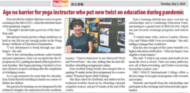 Age no barrier for yoga instructor who put new twist on education during pandemic (TheStandard)