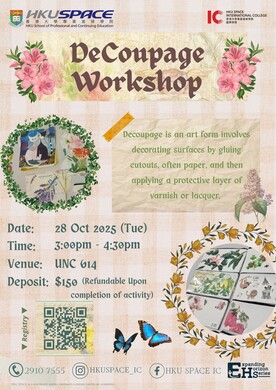 Expanding Horizon Series #2 – DeCoupage Workshop
